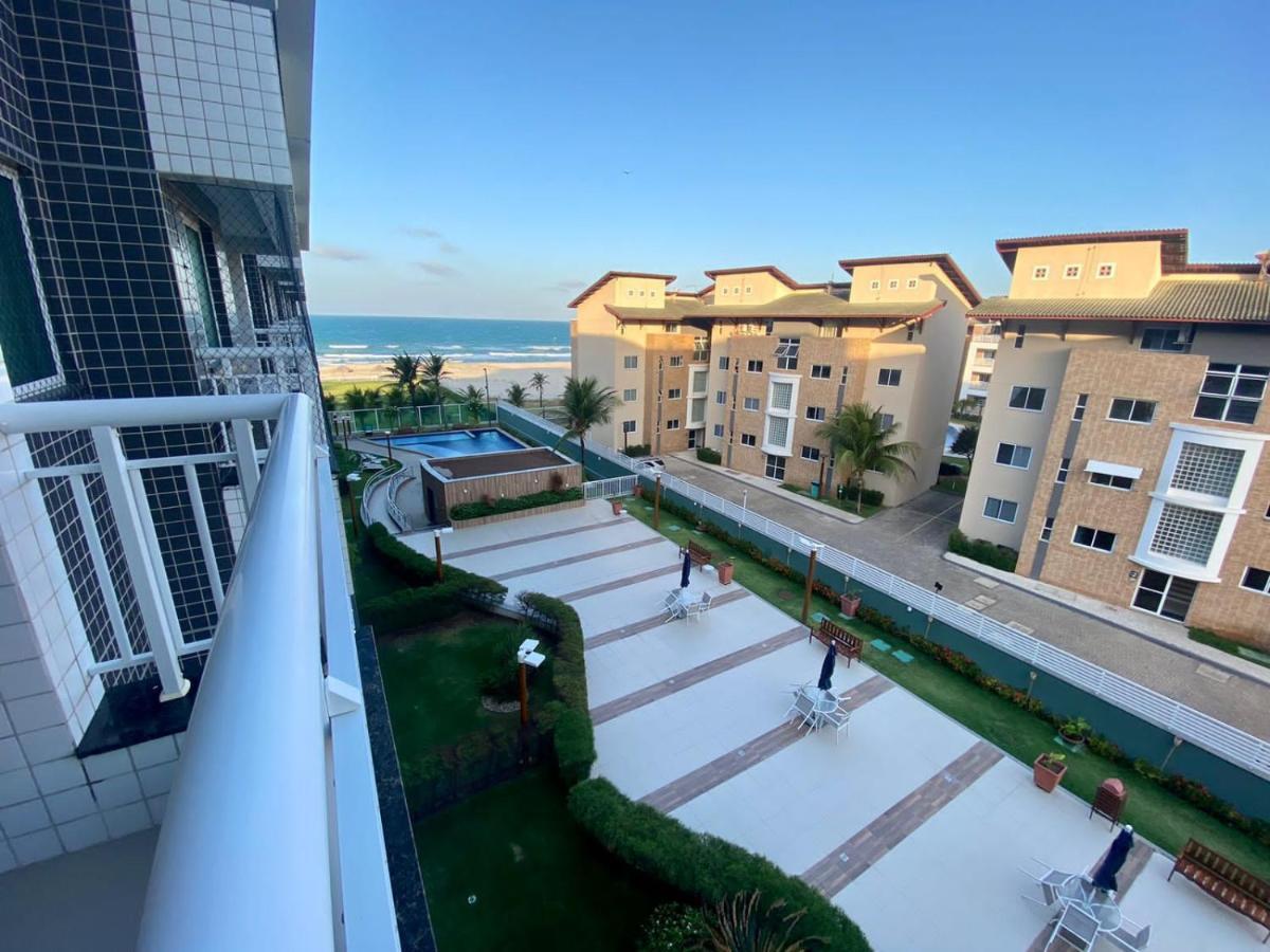 Apto Vista Mar E Pe Na Areia No Beach Way A 300M Do Beach Park Aquiraz Esterno foto